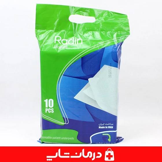 زیرانداز بیمار رادین سایز 90*60 بسته 5عددی